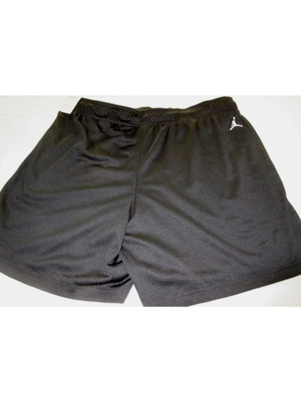 Jordan Men's MVP Mesh 23 Gym Shorts Double Black White Standard Fit NWT